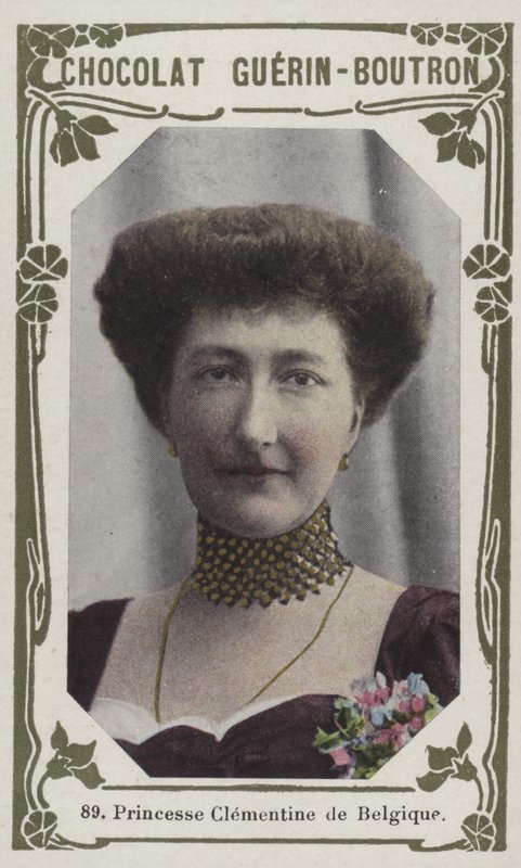 Princezna Clementine Belgická (barevná fotografie) od French School
