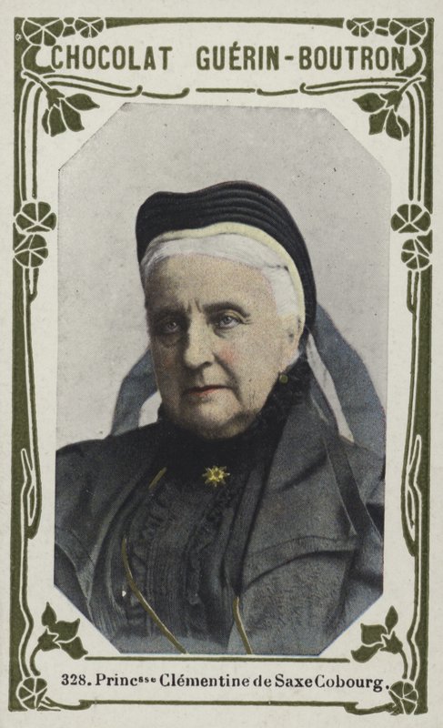 Princesse Clementine de Saxe Cobourg (barevná fotografie) od French School