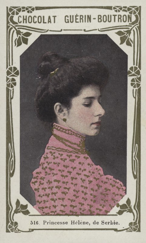 Princezna Helene ze Srbska (barevná fotografie) od French School