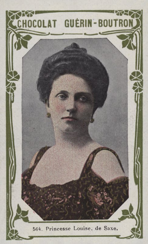 Princezna Louise, Saska (barevná fotografie) od French School