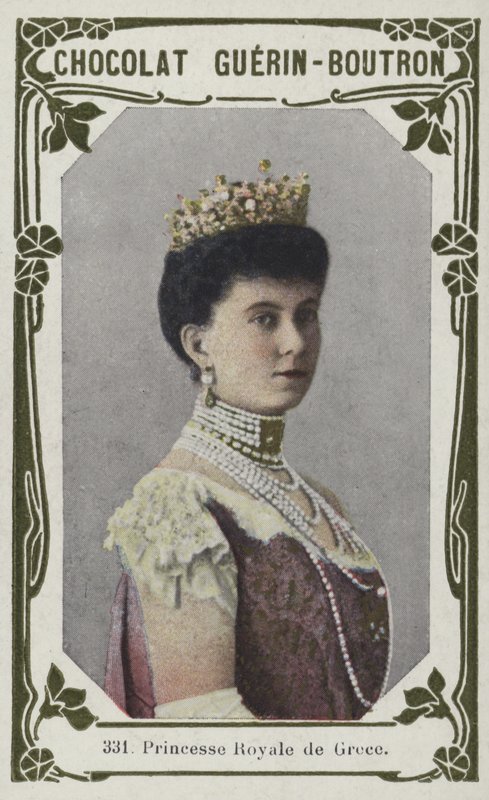 Královská princezna Řecka (barevná fotografie) od French School