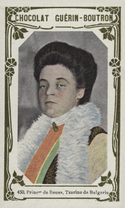 Princezna z Reuss, carevna Bulharská (barevná fotografie) od French School