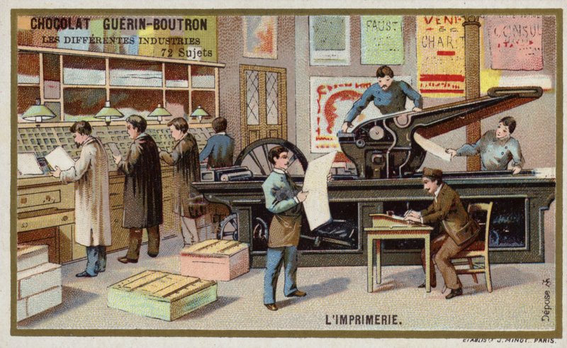 Tiskárna (chromolitho) od French School