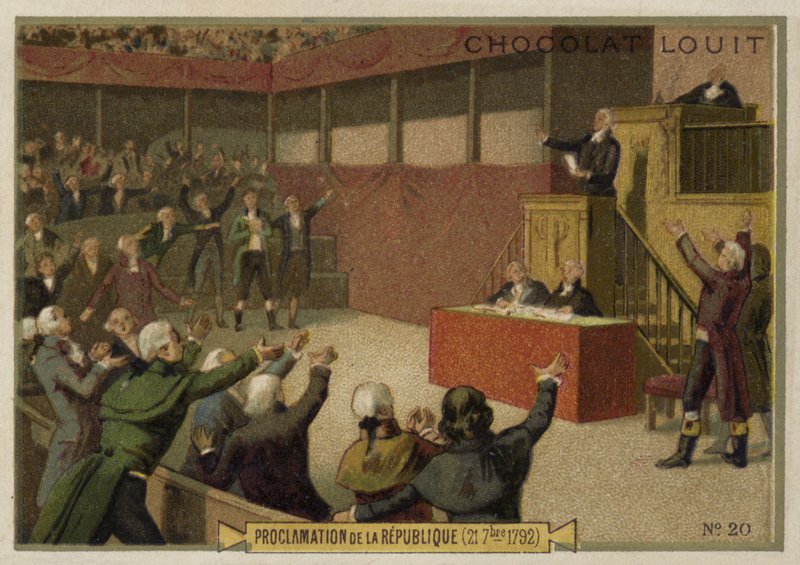 Vyhlášení Francouzské republiky konventem, Francouzská revoluce, 21. září 1792 od French School
