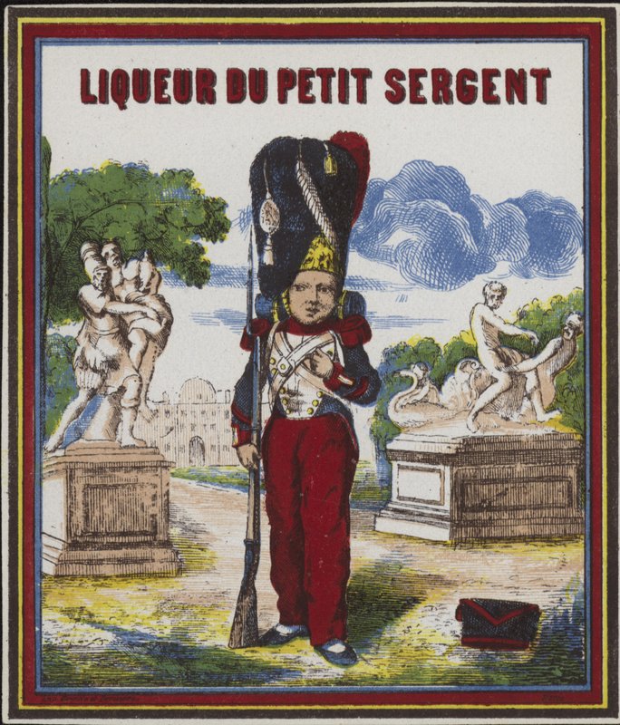 Štítek produktu pro Liqueur du Petit Sergent od French School
