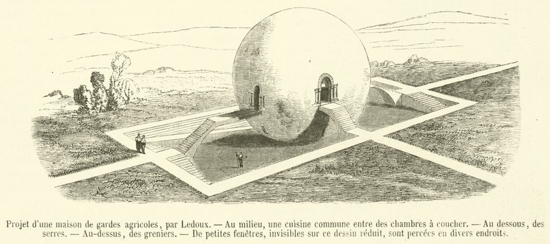 Projekt na zemědělskou strážnici (rytina) od French School
