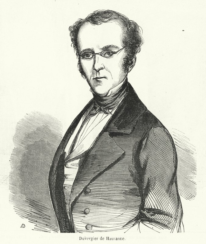 Prosper Duvergier de Hauranne , francouzský politik od French School