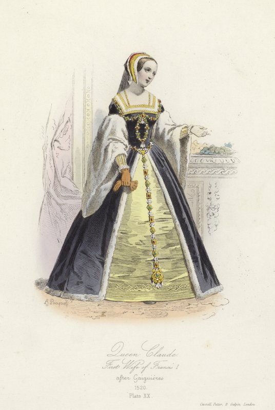 Královna Claude, první manželka Františka I. Francouzského od French School