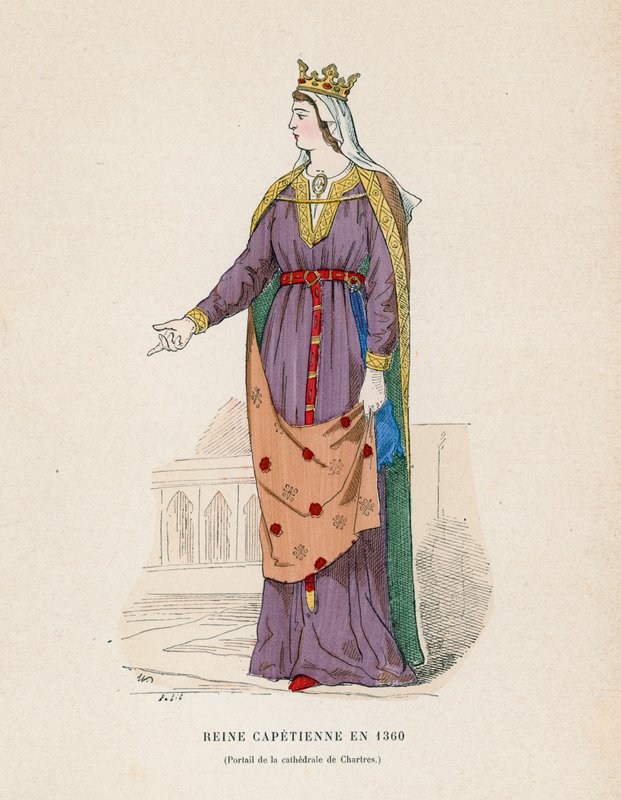 Královna v roce 1360 od French School