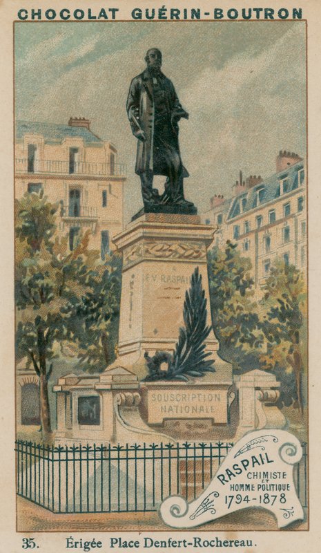 Raspail, chemik a politik, 1794-1878. Postaveno místo Denfert-Rochereau od French School