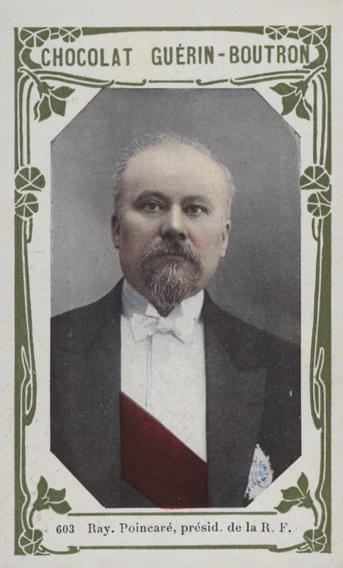 Raymond Poincare, prezident Francouzské republiky (barevné foto) od French School