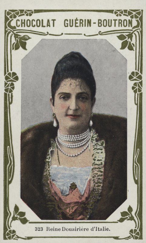 Italská královna Douairière (barevná fotografie) od French School