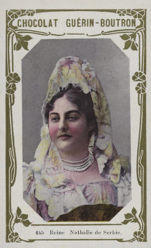Srbská královna Nathalie (barevná fotografie) od French School