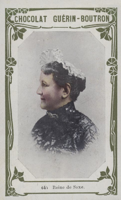 Reine de Saxe (barevná fotografie) od French School