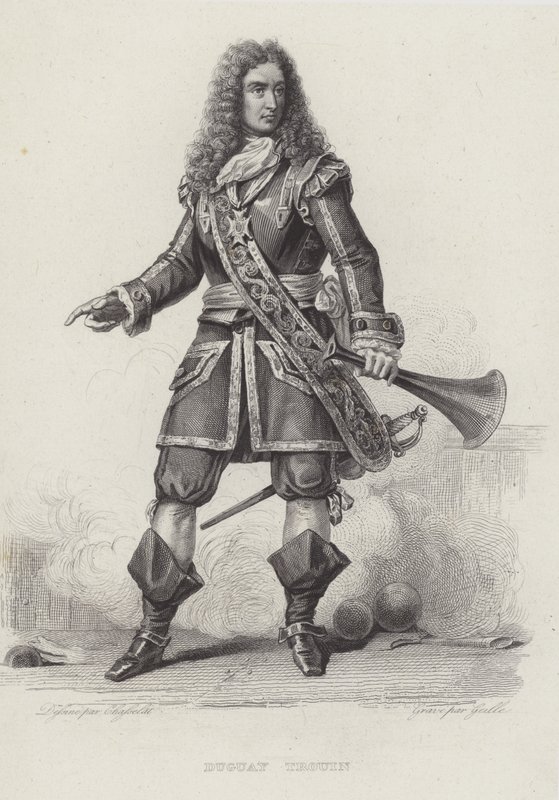 Rene Duguay-Trouin, francouzský korzár (rytina) od French School
