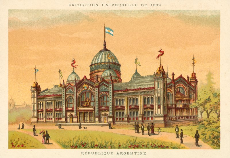 Argentinská republika, výstava Universelle 1889, Paříž od French School