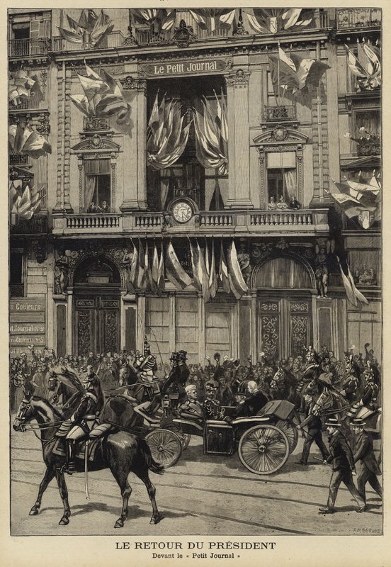 Návrat francouzského prezidenta Felixe Faureho z jeho návštěvy Ruska, 1897 od French School
