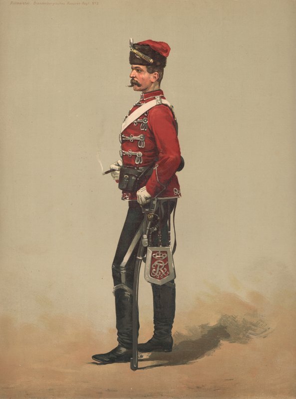 Rittmeister, Braniborští husaři, Regt č. 3 od French School