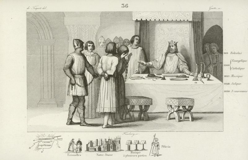 Francouzský Robert II. šetří spiklence odsouzené k smrti od French School