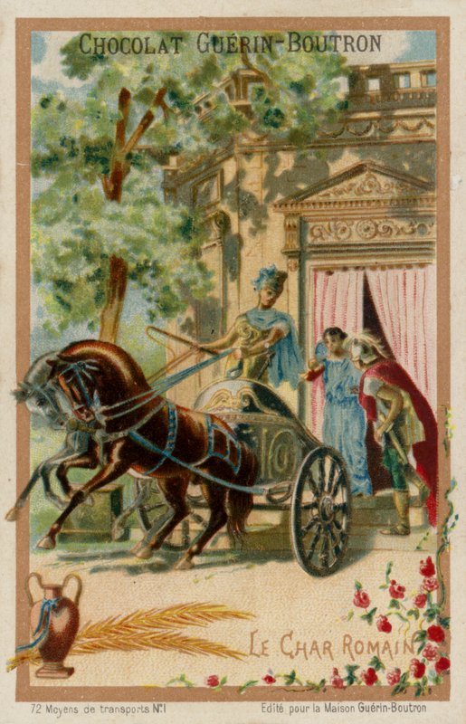 římský vůz (chromolitho) od French School