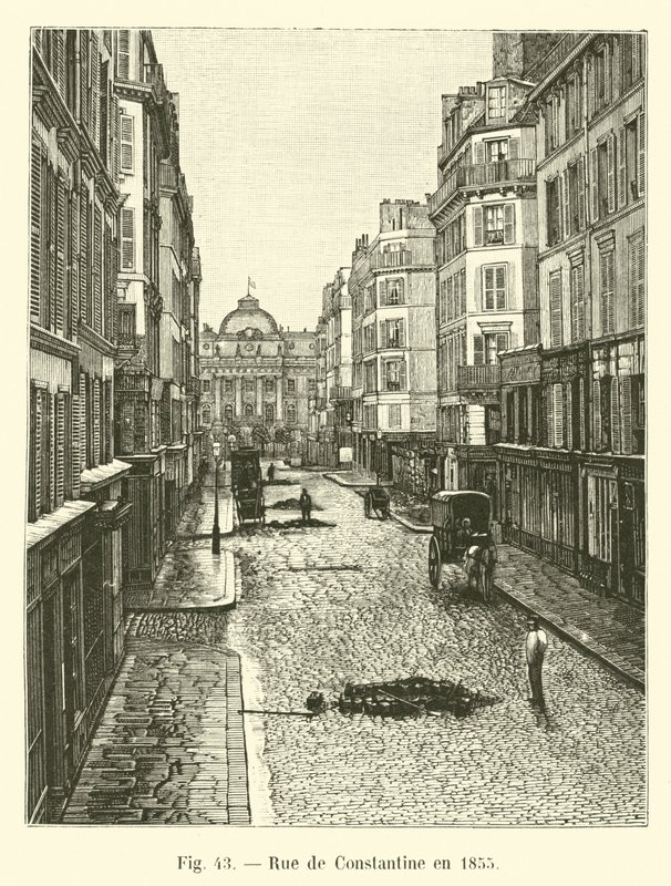 Rue de Constantine v roce 1855 od French School