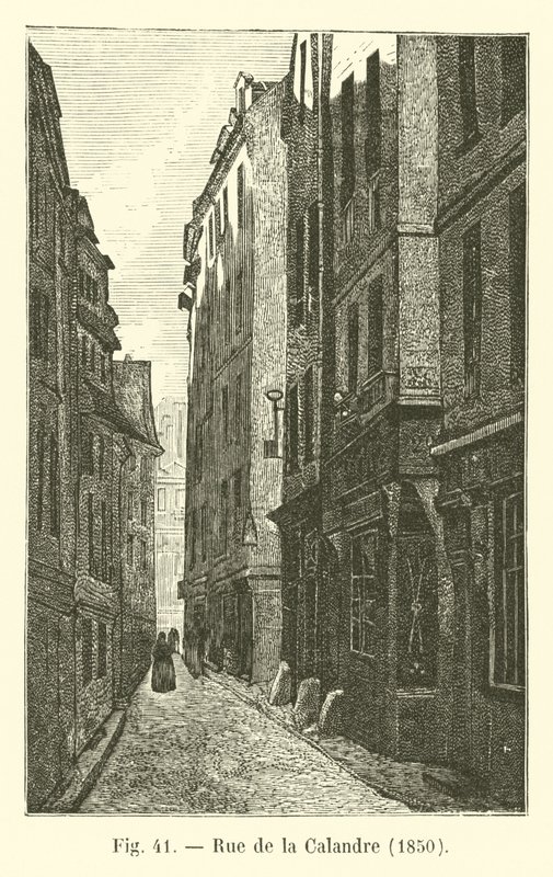 Rue de la Calandre, 1850 od French School