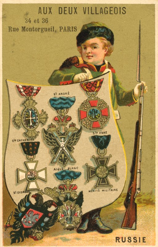 ruské medaile (chromolitho) od French School