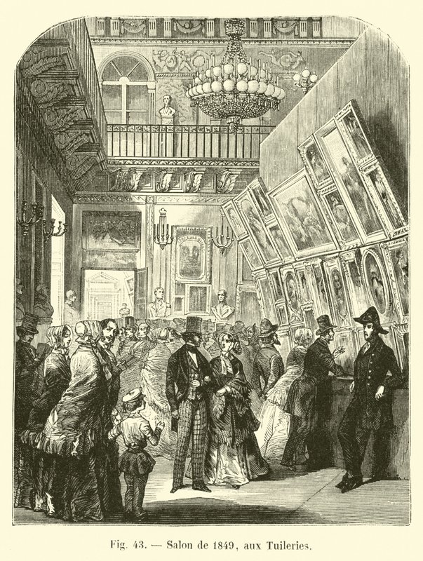 Salon z roku 1849 v Tuileries od French School