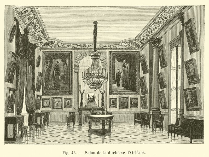 Salon vévodkyně z Orleansu od French School