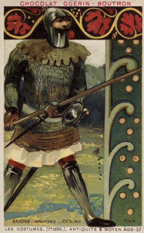 Saský pěšák, 14. století od French School