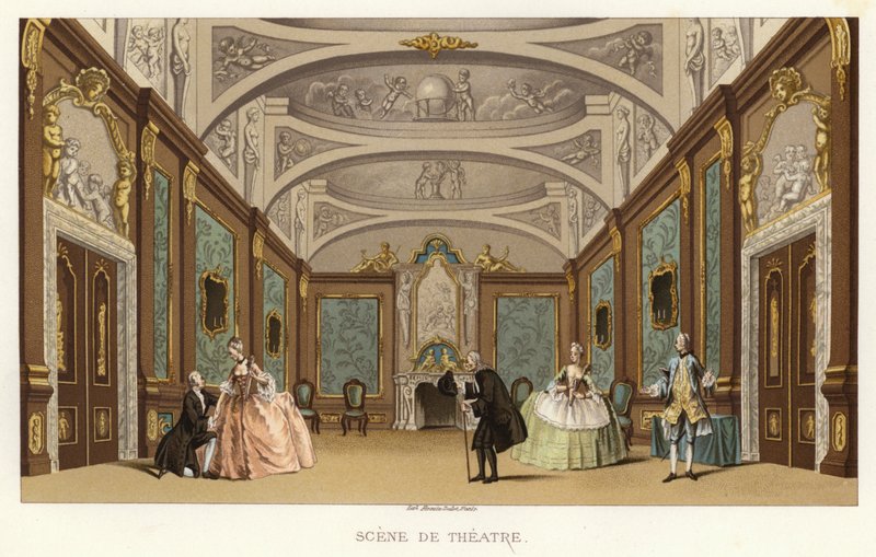 Divadelní scéna od French School