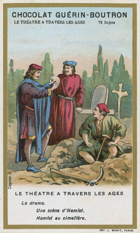 Scéna z Hamleta od Williama Shakespeara od French School