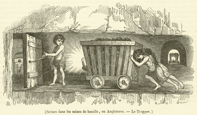 Scény v uhelných dolech, Anglie, The Trapper od French School