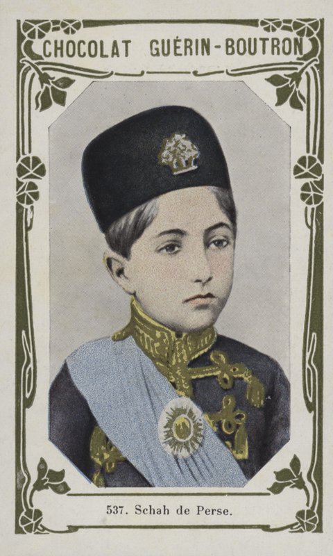 Schah de Perse (barevná fotografie) od French School