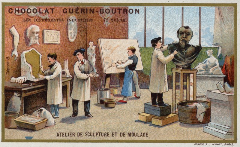 Sochařská a tvarovací dílna (chromolitho) od French School