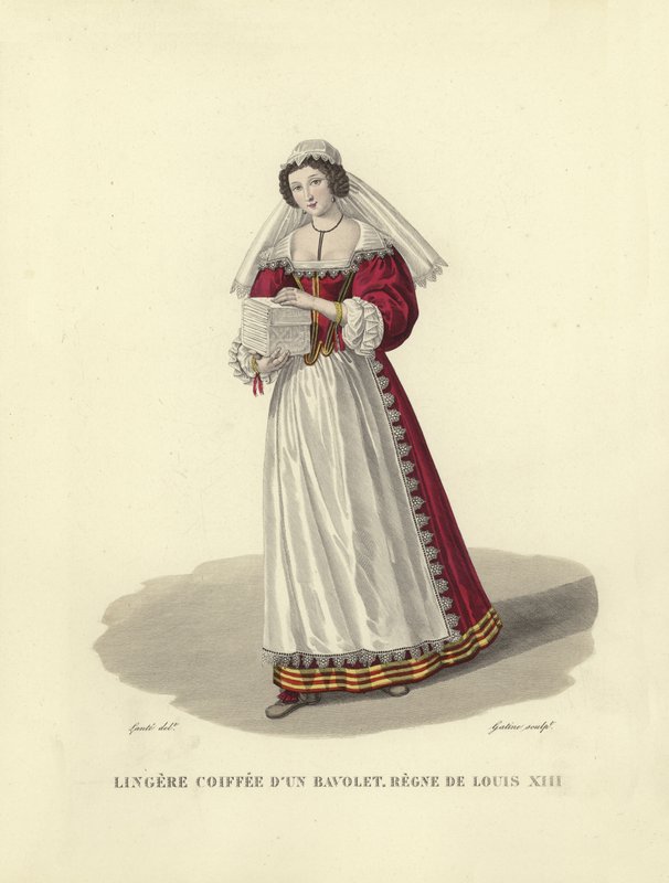 Švadlena na drapérii, vláda Ludvíka XIII od French School