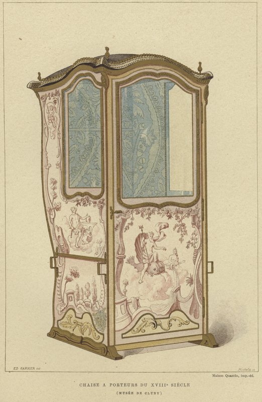 Křeslo sedan, 18. století od French School