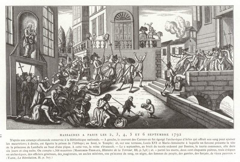 Zářijové masakry, Paříž, Francouzská revoluce, 1792 od French School