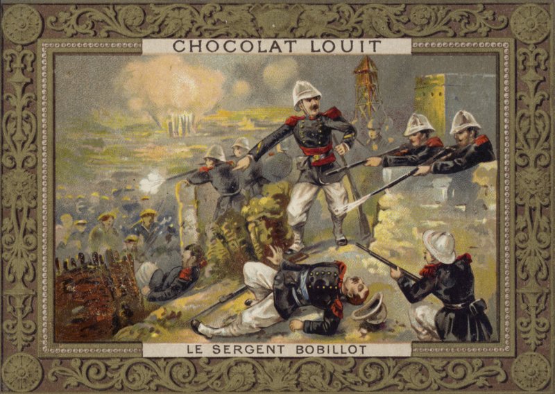 Seržant Jules Bobillot, francouzský voják, při obléhání Tuyen Quang, Tonkin, čínsko-francouzská válka, 1884-1885 od French School