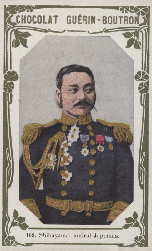 Shibayama, japonský admirál (barevná fotografie) od French School