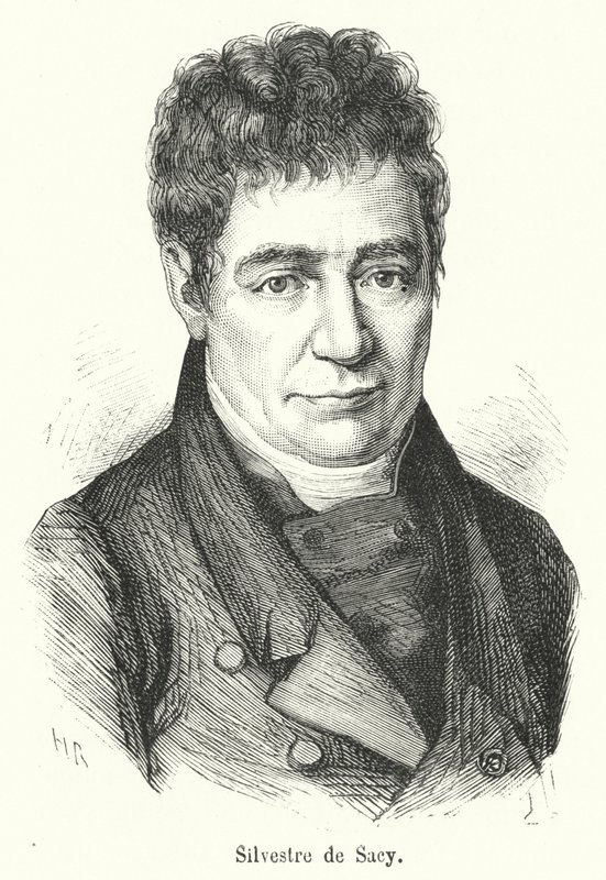 Silvestre de Sacy (rytina) od French School