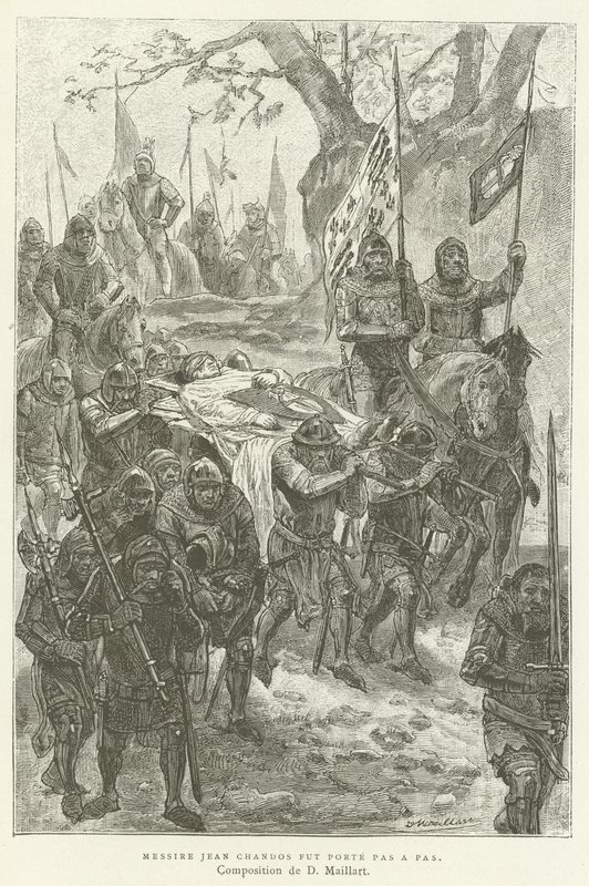Sir John Chandos byl nesen krok za krokem od French School