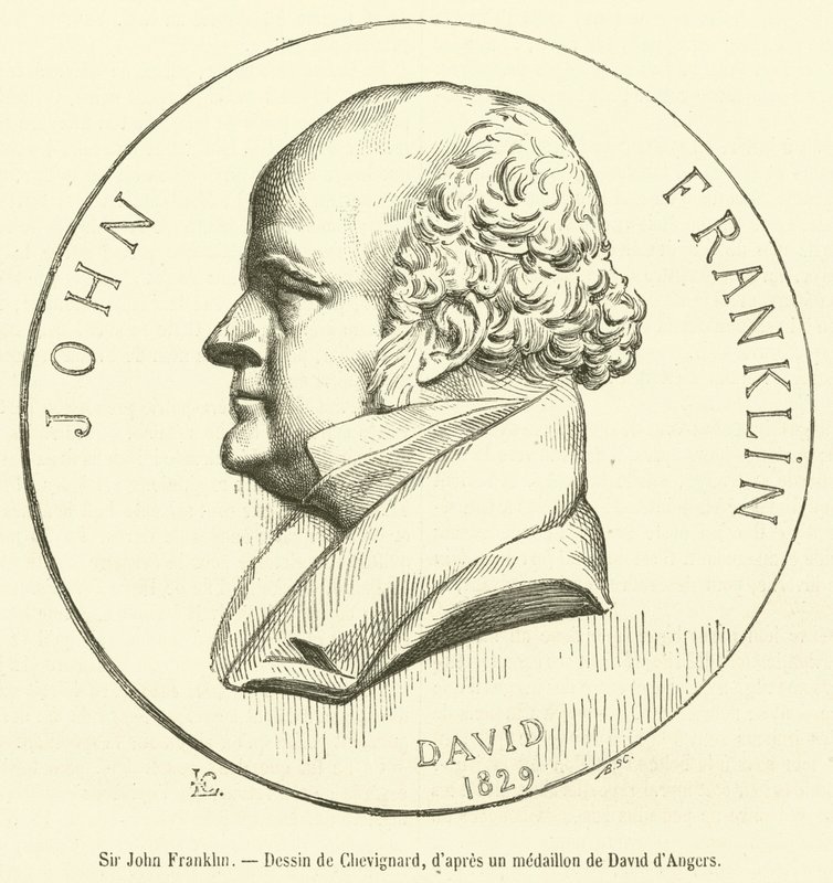 Sir John Franklin (rytina) od French School