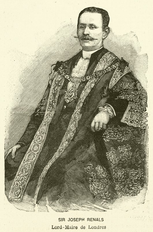 Sir Joseph Renals, primátor Londýna (rytina) od French School