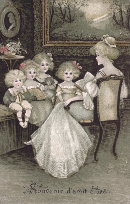 Suvenýr přátelství (barevná litografie) od French School