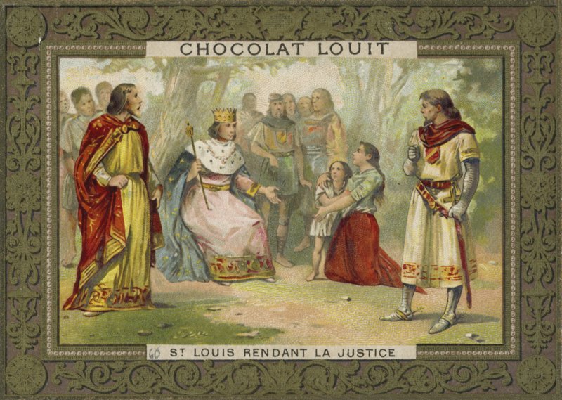 St Louis vykonávající spravedlnost od French School