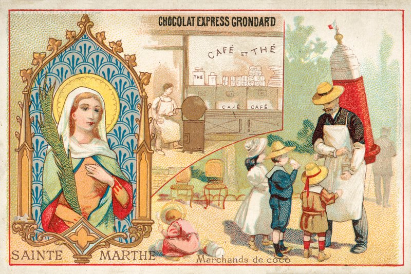 Svatá Martha (chromolitho) od French School