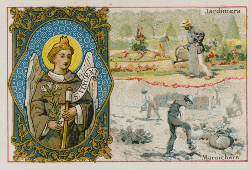 Svatý Vincent, zahradníci a pěstitelé zeleniny od French School