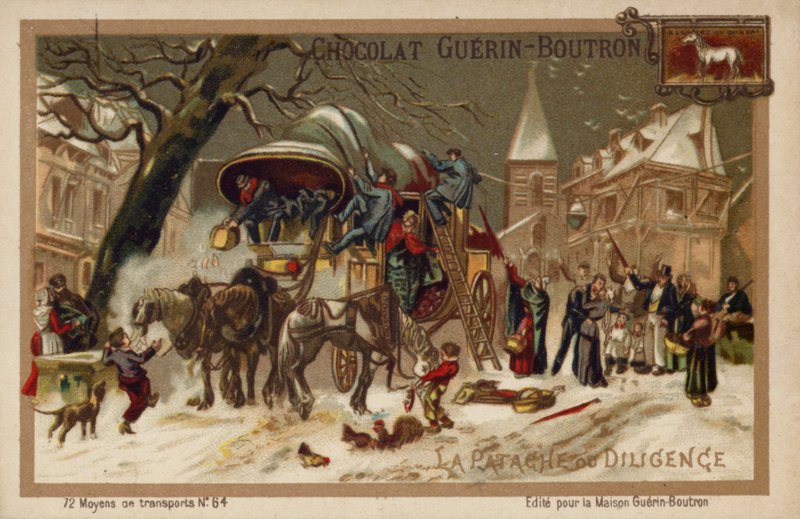 Dostavník (chromolitho) od French School