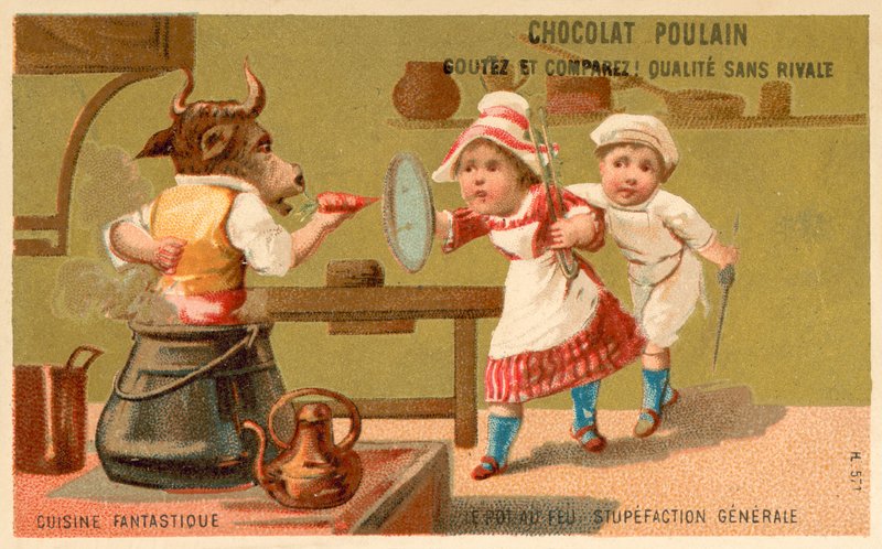 Dušené maso - obecné omámení (chromolitho) od French School